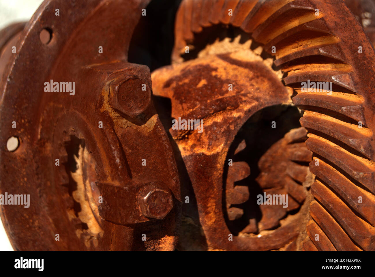 alten Industriegetriebe einer mechanischen Industrie Stockfoto