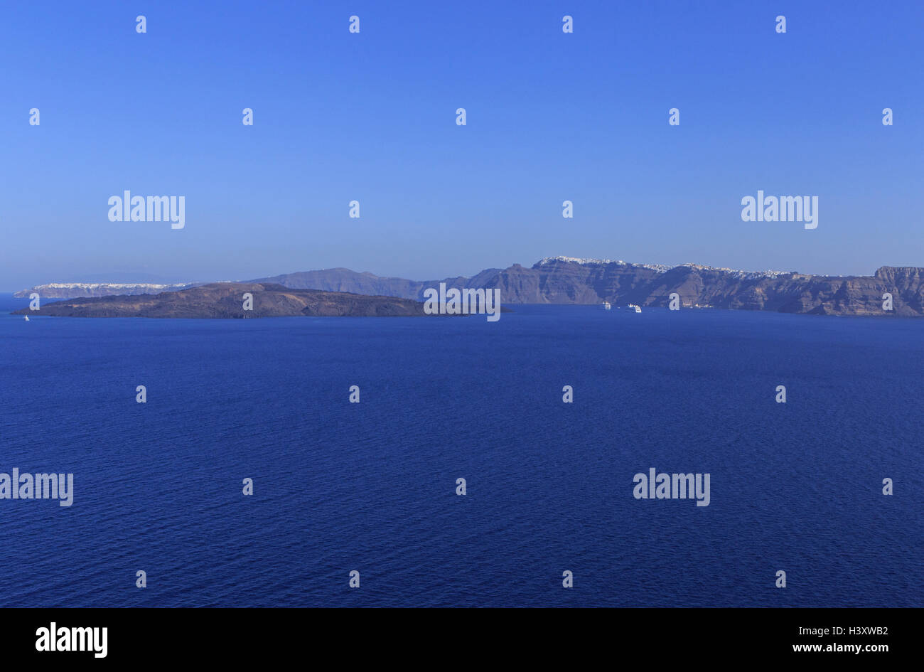 Caldera des Vulkans Santorin, Griechenland Stockfoto
