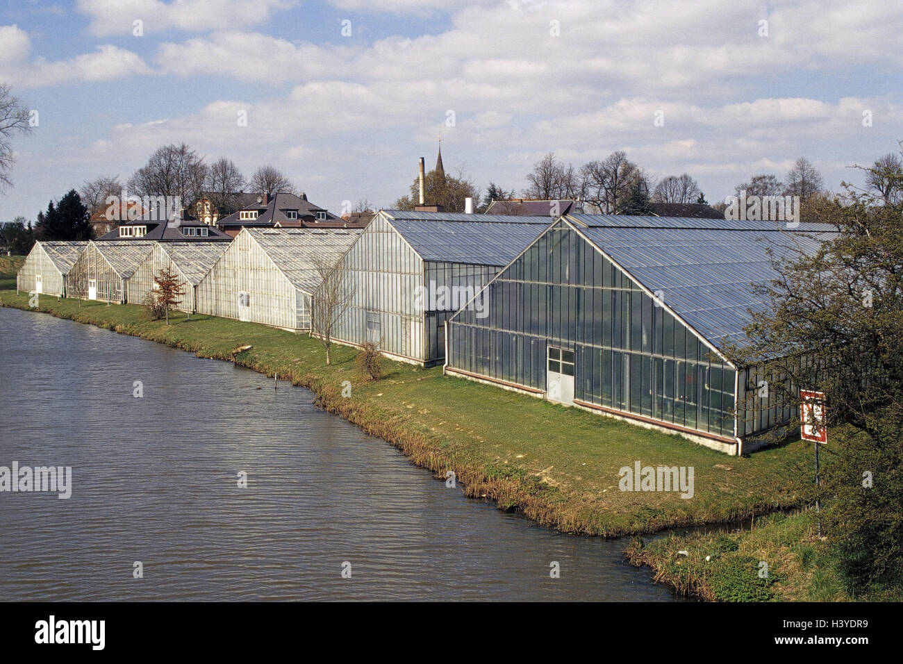Deutschland, Region Hamburg, 4 Land, neue schmale Amme, Gewächshäuser