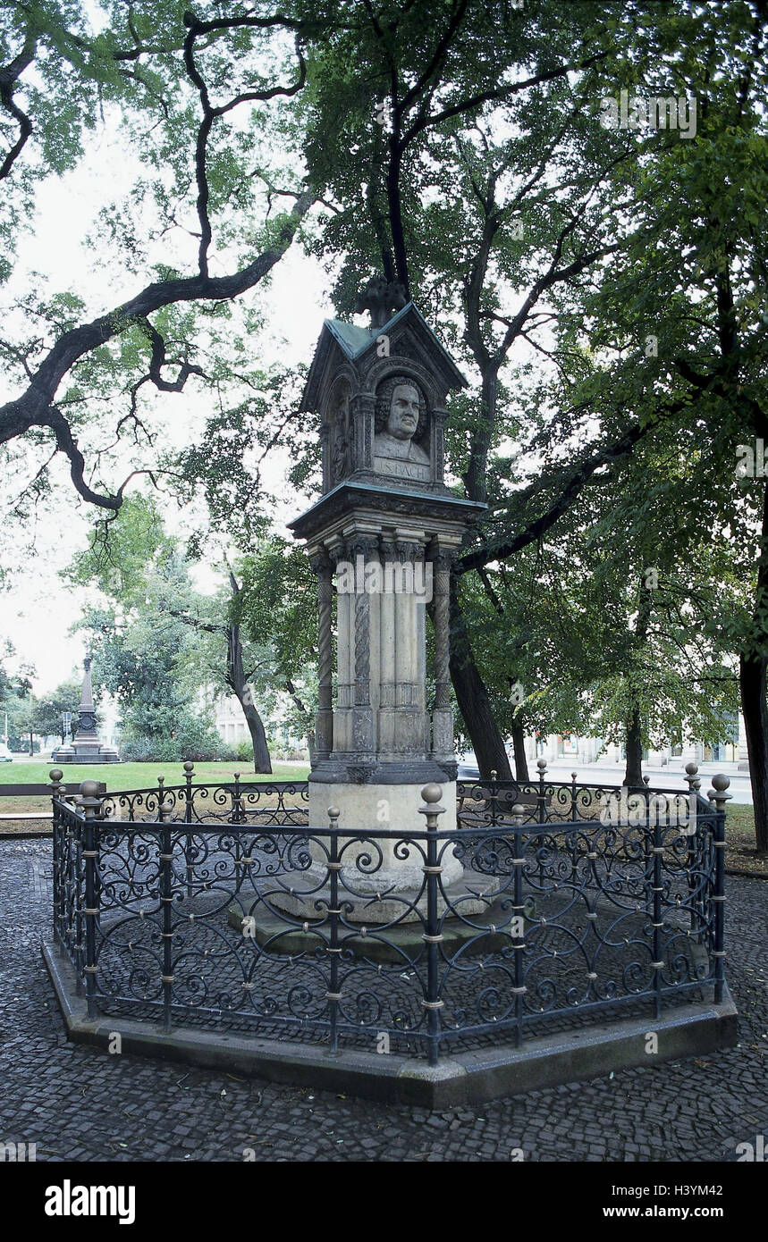 Deutschland, Leipzig, Johann Sebastian Bach-Denkmal Denkmal, Bach, Bach-Denkmal, Johann Sebastian, außerhalb, Stockfoto Deutschland, Leipzig, Johann Sebastian Bach-Denkmal Denkmal, Bach, Bach-Denkmal, Johann Sebastian, außerhalb, Stockfoto