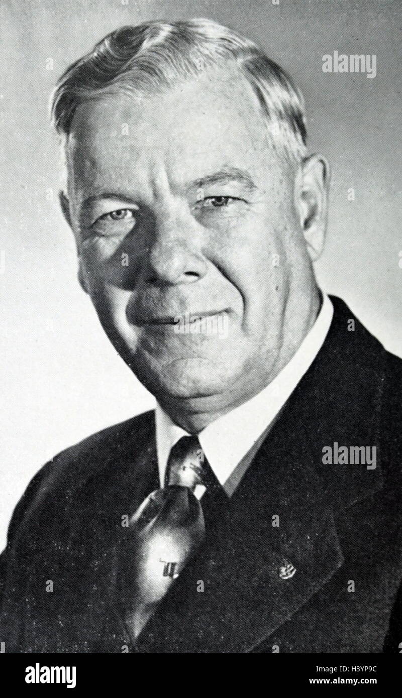 Foto von Hendrik Verwoerd (1901-1966) ehemaliger Premierminister von Südafrika. Vom 20. Jahrhundert Stockfoto