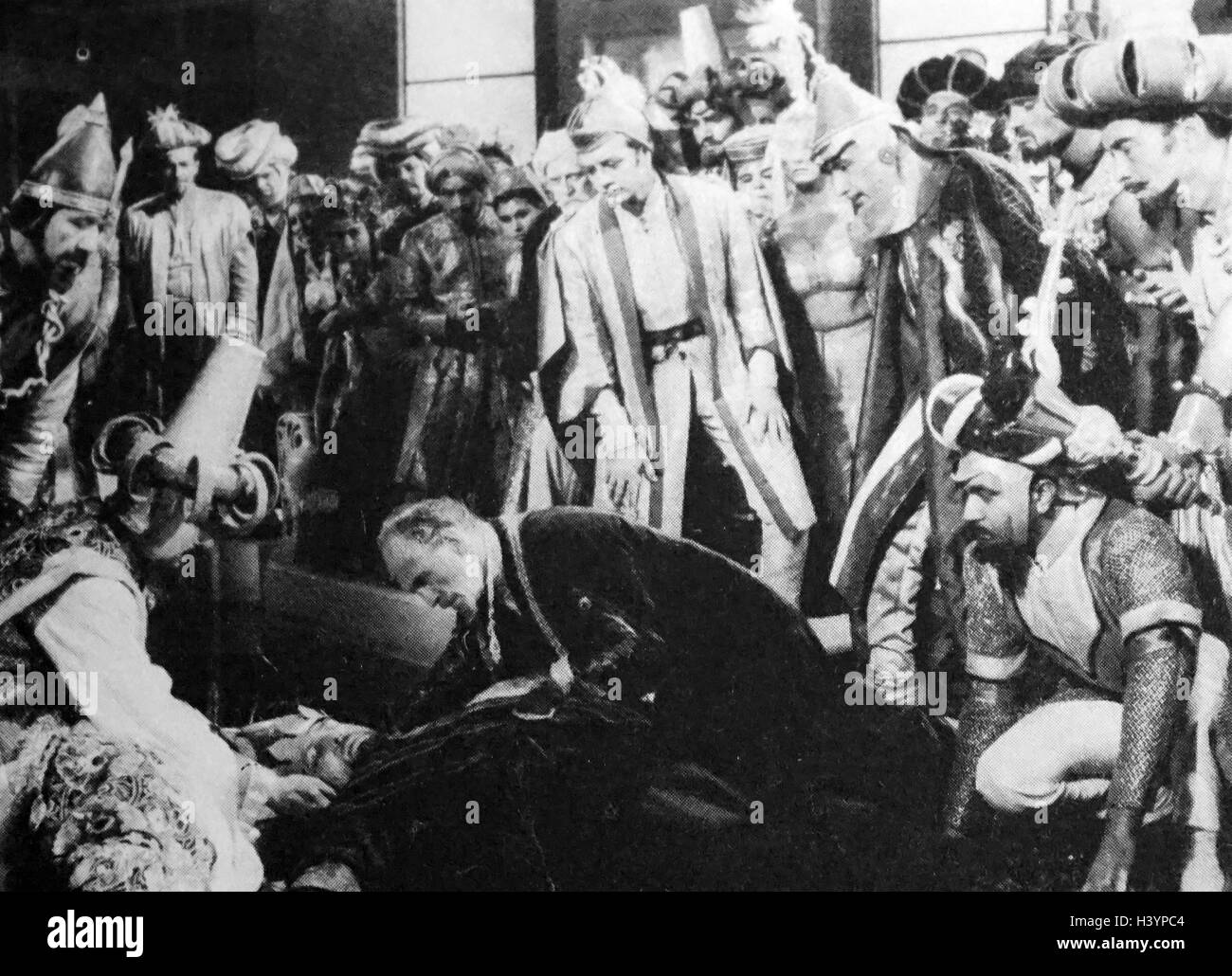 Film still aus "Kismet" mit Howard Keel, Ann Blyth und Dolores Gray. Vom 20. Jahrhundert Stockfoto