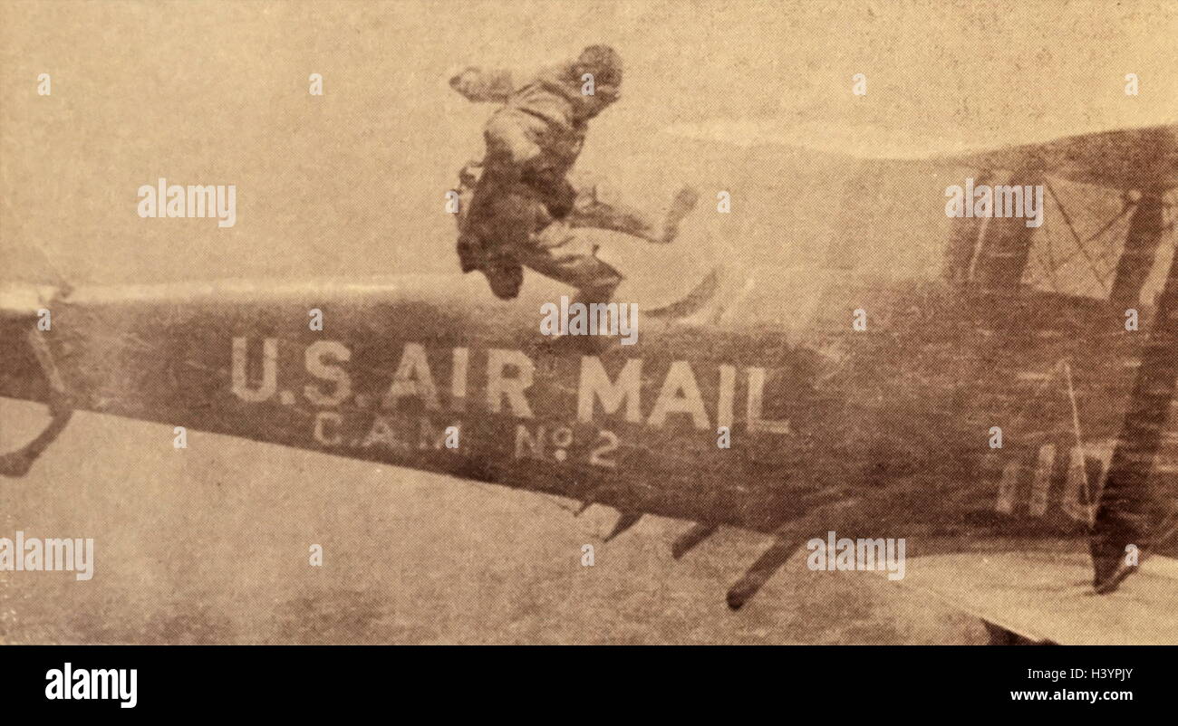 Szenenfoto aus "Der Geist von Saint Louis" mit James Stewart, auf dem legendären pilot Charles Lindbergh. Vom 20. Jahrhundert Stockfoto