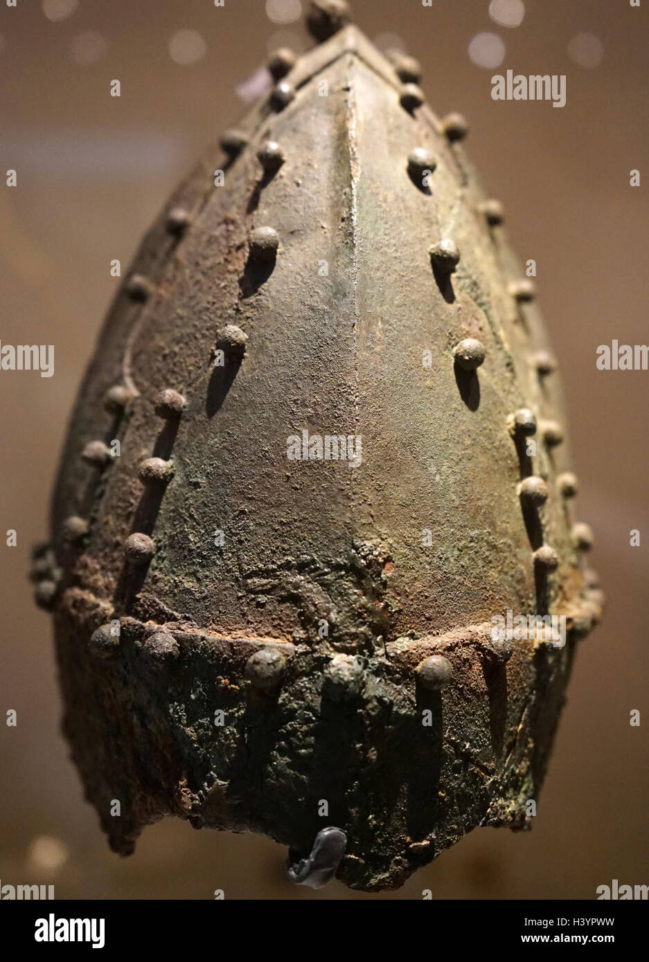 Sasanian Helm, gefunden bei Ninive, Irak. Vom 6. Jahrhundert n. Chr. Stockfoto