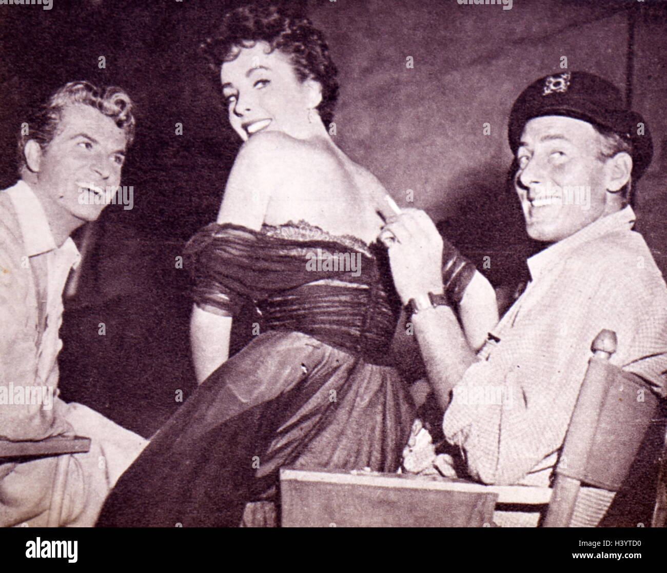 Foto von Michael Wilding (1912 – 1979) und seine Frau Elizabeth Taylor (1932-2011). Vom 20. Jahrhundert Stockfoto