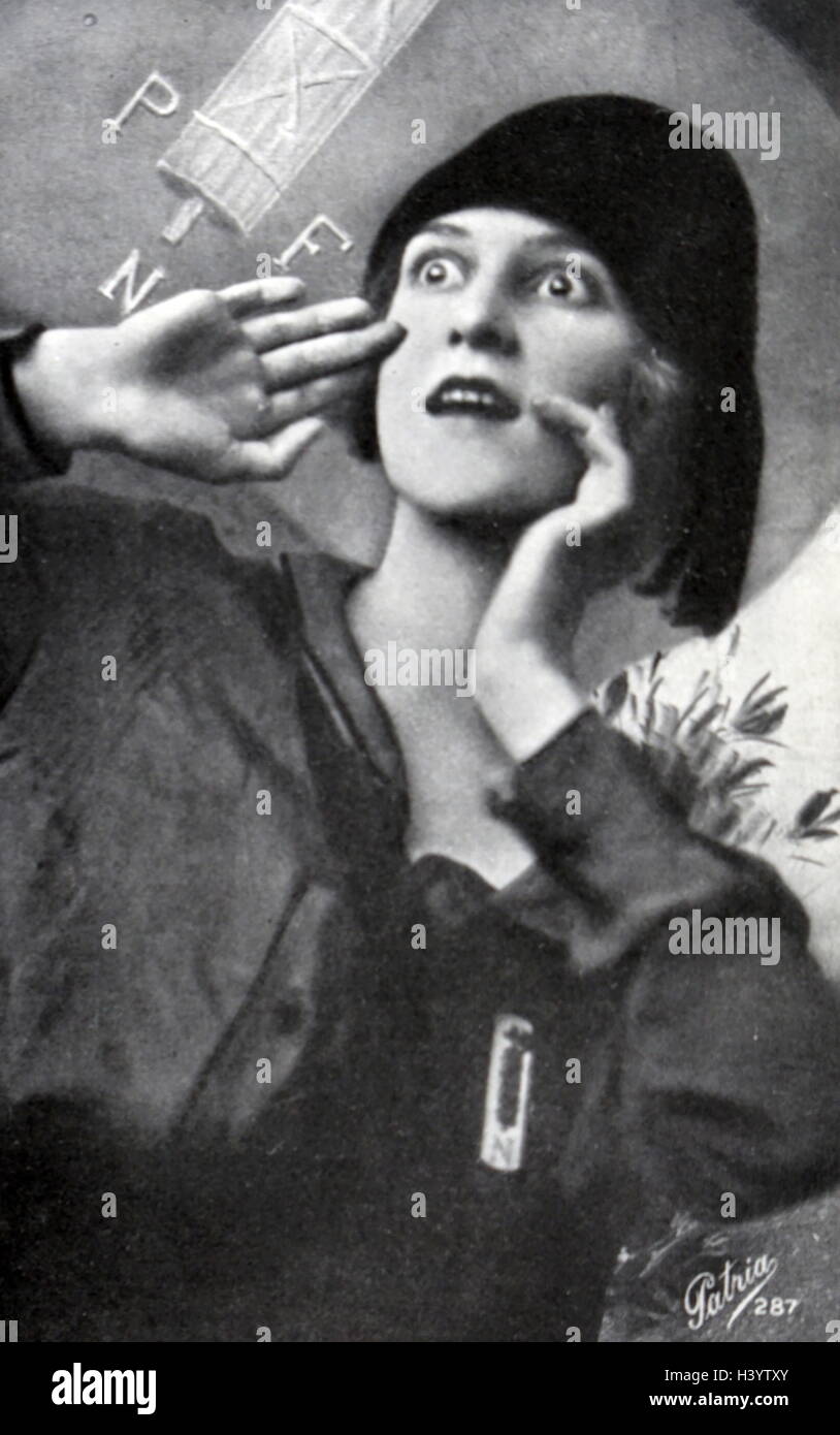 Zweiten Weltkriegs italienische Propaganda-Plakat. 20. Jahrhundert Stockfoto