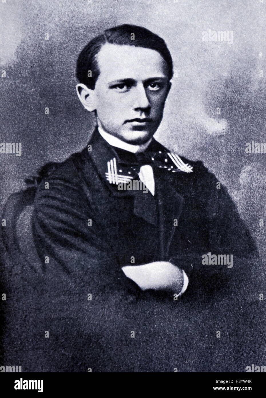 Foto von Pyotr Ilyich Tchaikovsky (1840-1893), russischer Komponist von der Spätromantik. Vom 19. Jahrhundert Stockfoto