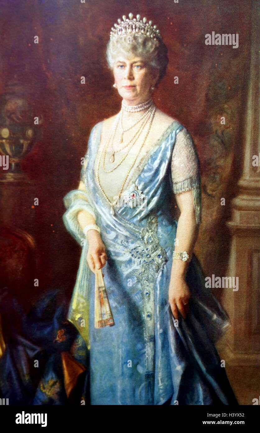 Porträt von Königin Mary von Teck (1867-1953) Queen Consort. Vom 20. Jahrhundert Stockfoto