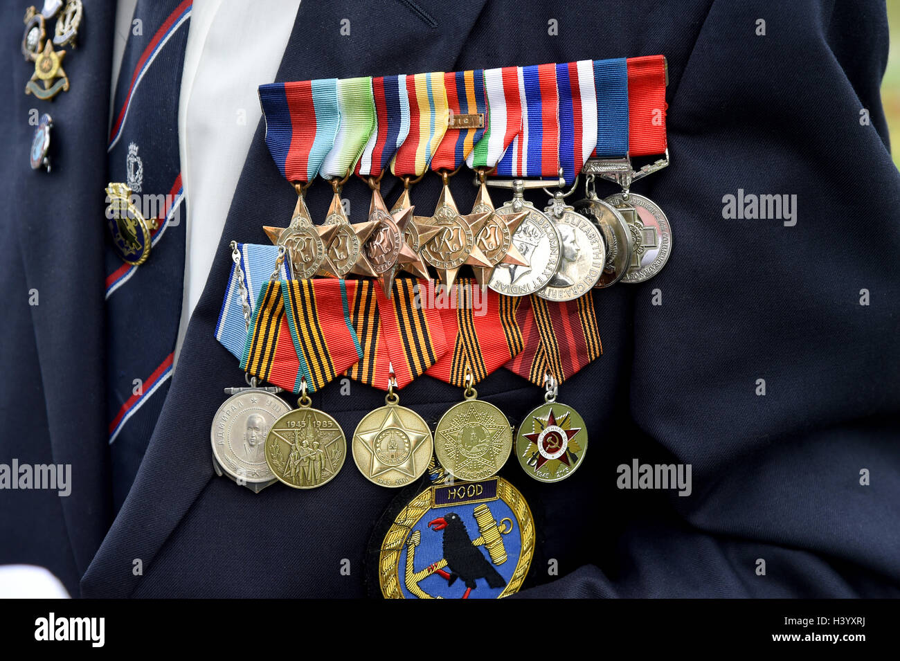 Medaillen, Veteranen des Krieges Medaillen, Medaille Stockfoto
