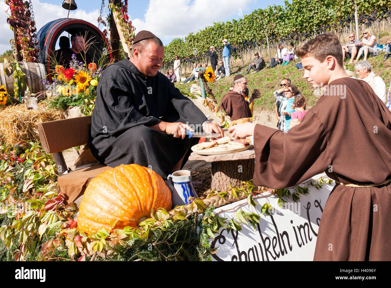 Traditionelles Wein- und Erntedankfest, Sasbachwalden, Baden-Württemberg, Süddeutschland, Deutschland, Europa Stockfoto