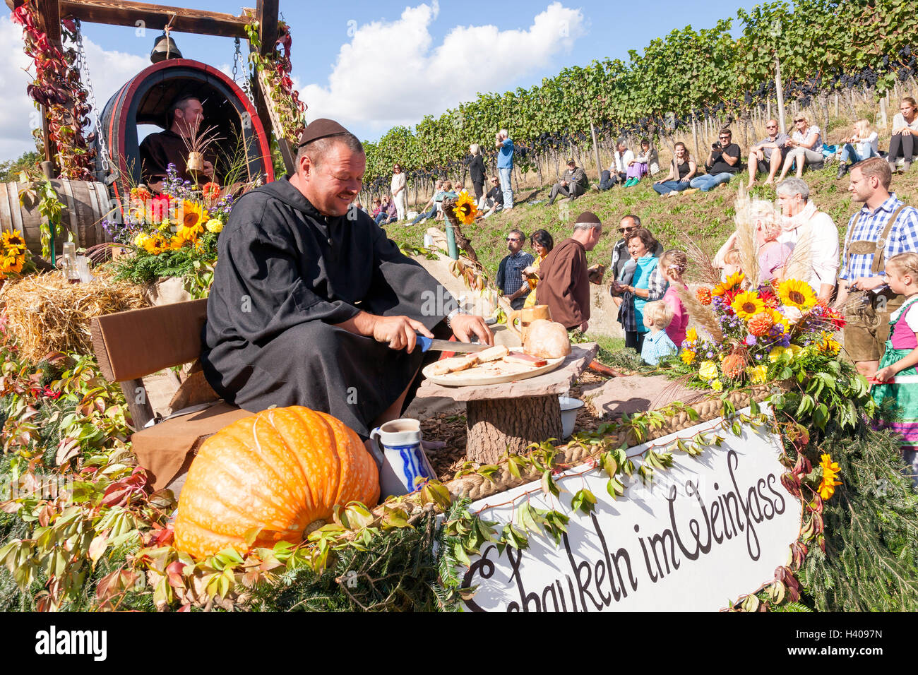 Traditionelles Wein- und Erntedankfest, Sasbachwalden, Baden-Württemberg, Süddeutschland, Deutschland, Europa Stockfoto
