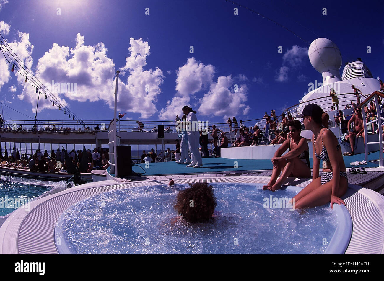 Der Karibik Clubschiff Aida Solar Cap Badegäste Die