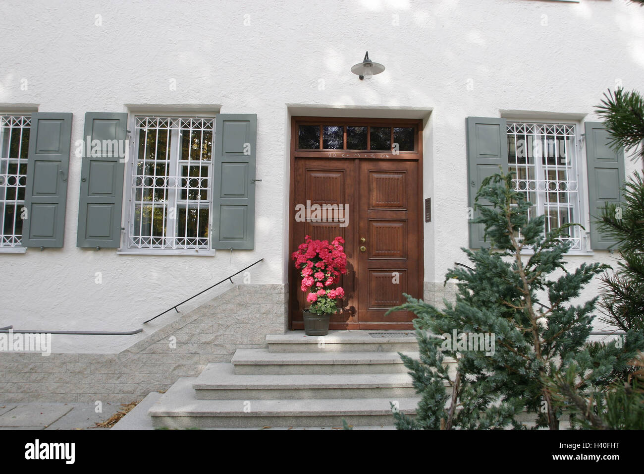 Deutschland, drei-König ist Tag, Haus, Detail, Haustür, Bull-Markt-gen, wie Christian Bayern, Oberbayern, Brauch, Tradition, nationale Sitte, Religion, religiös, Christentum, glaube, 6. Januar Heilige drei Könige Tag Heiligen drei Könige, Wohn- Stockfoto