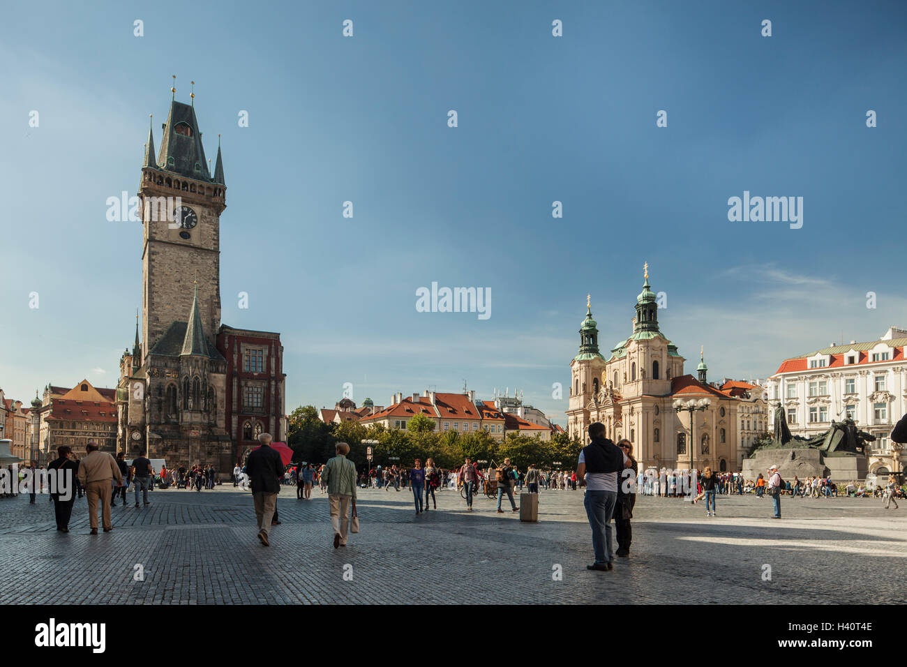Sonnigen Nachmittag auf Altstadt Prag, Tschechische Republik. Stockfoto