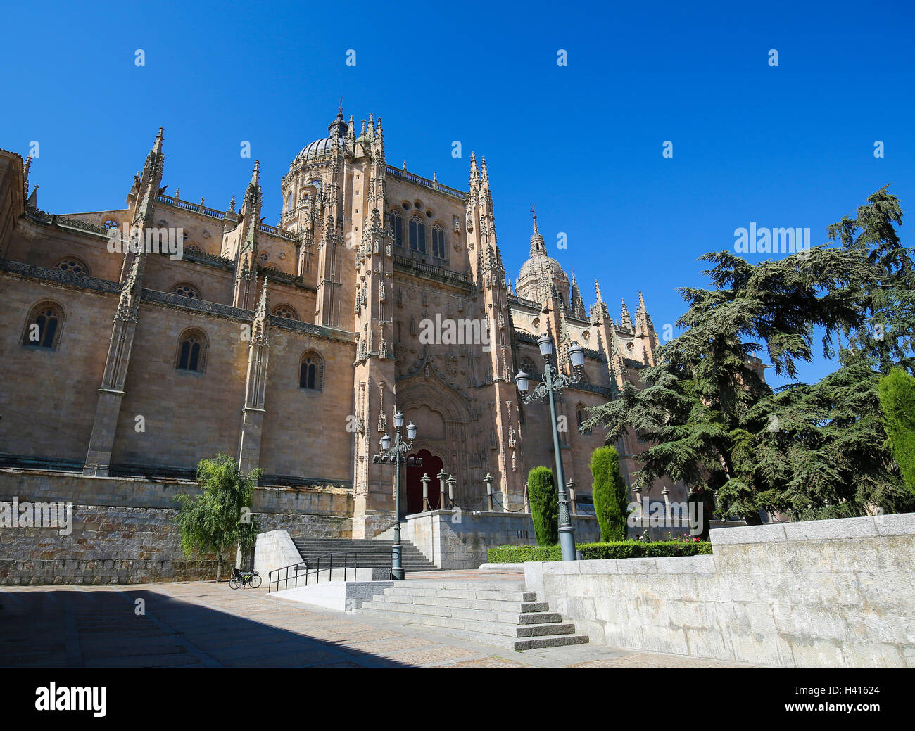 Neue Kathedrale oder Catedral Nueva de Salamanca, Spanien Stockfoto