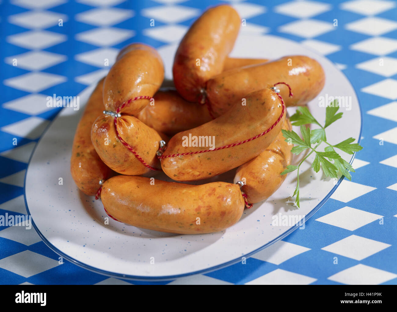 Essen, Platte, Regensburger Würste, Essen, Mahlzeit, Würstchen, Wurst ...