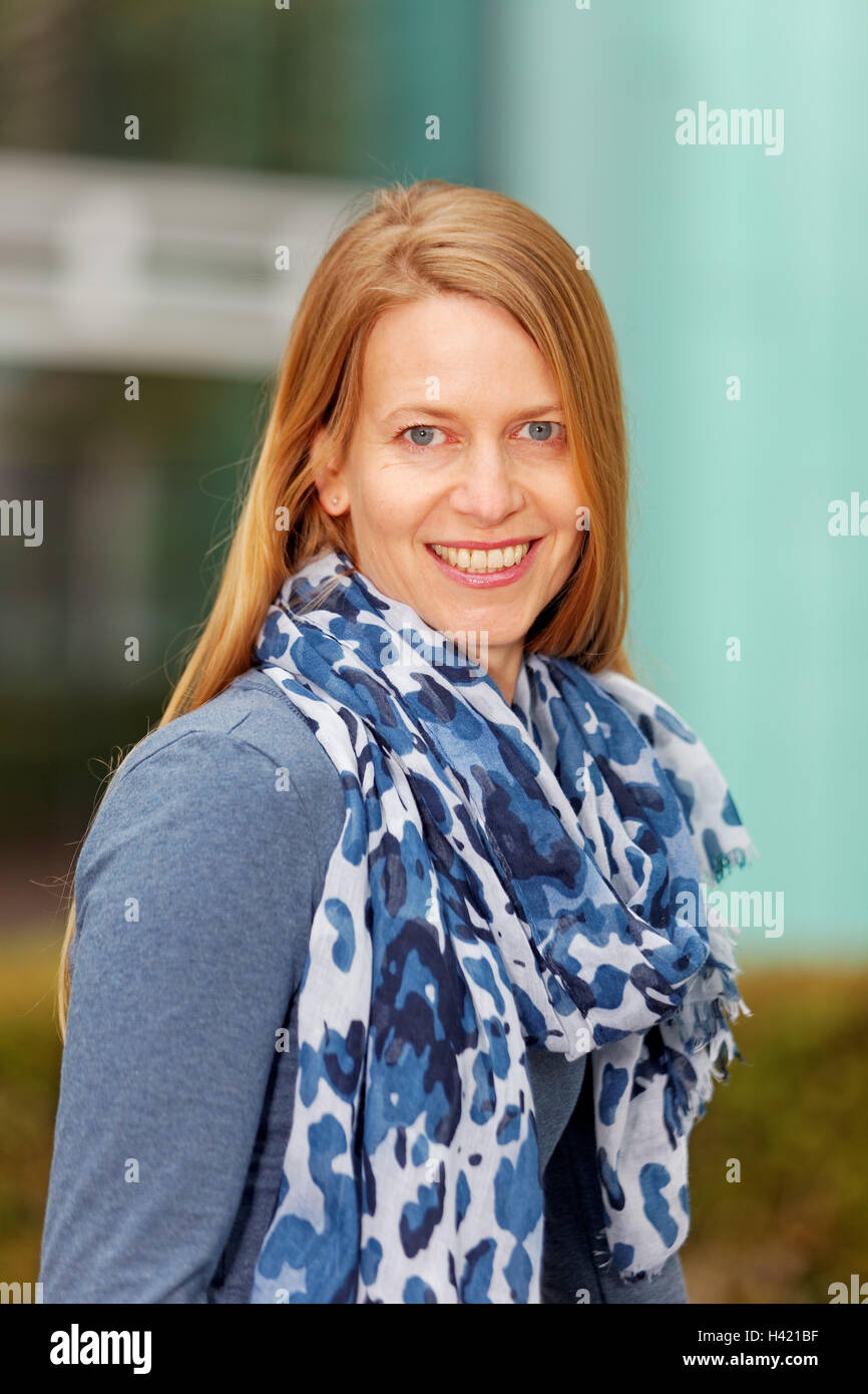 schöne Frau, Herbst outdoor portrait Stockfoto