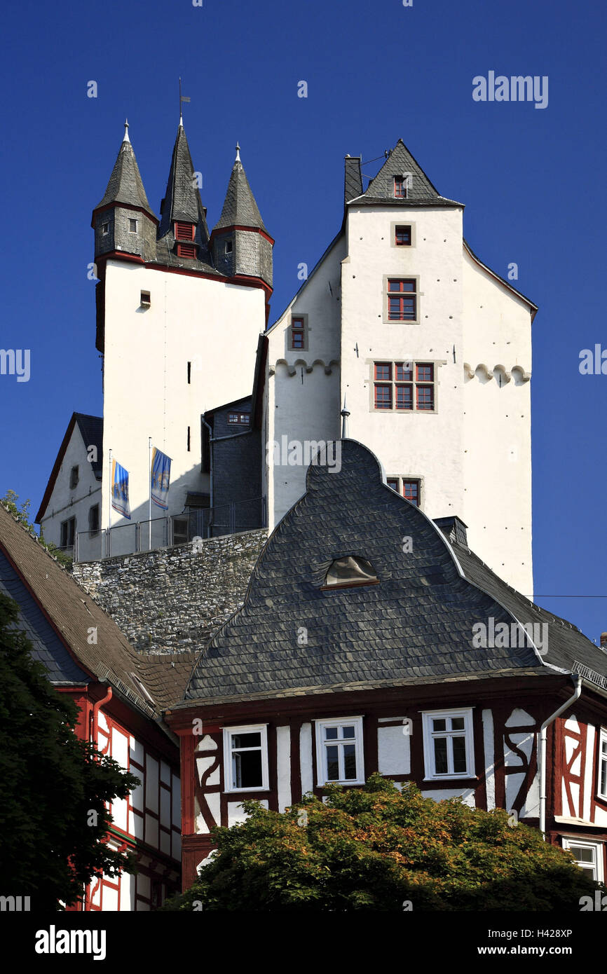 Gräfliche Schloss, Diez in der Lahn, Hessen, Deutschland, Stockfoto