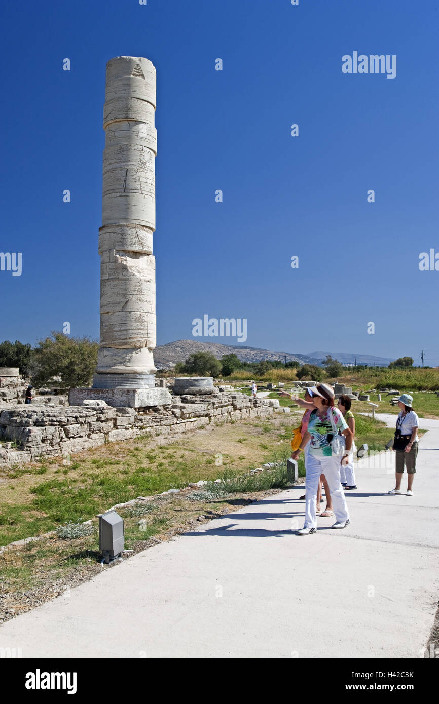 Ausgrabungsstätte Heraion, Insel Samos, Insel im Mittelmeer, Griechenland, Europa Stockfoto
