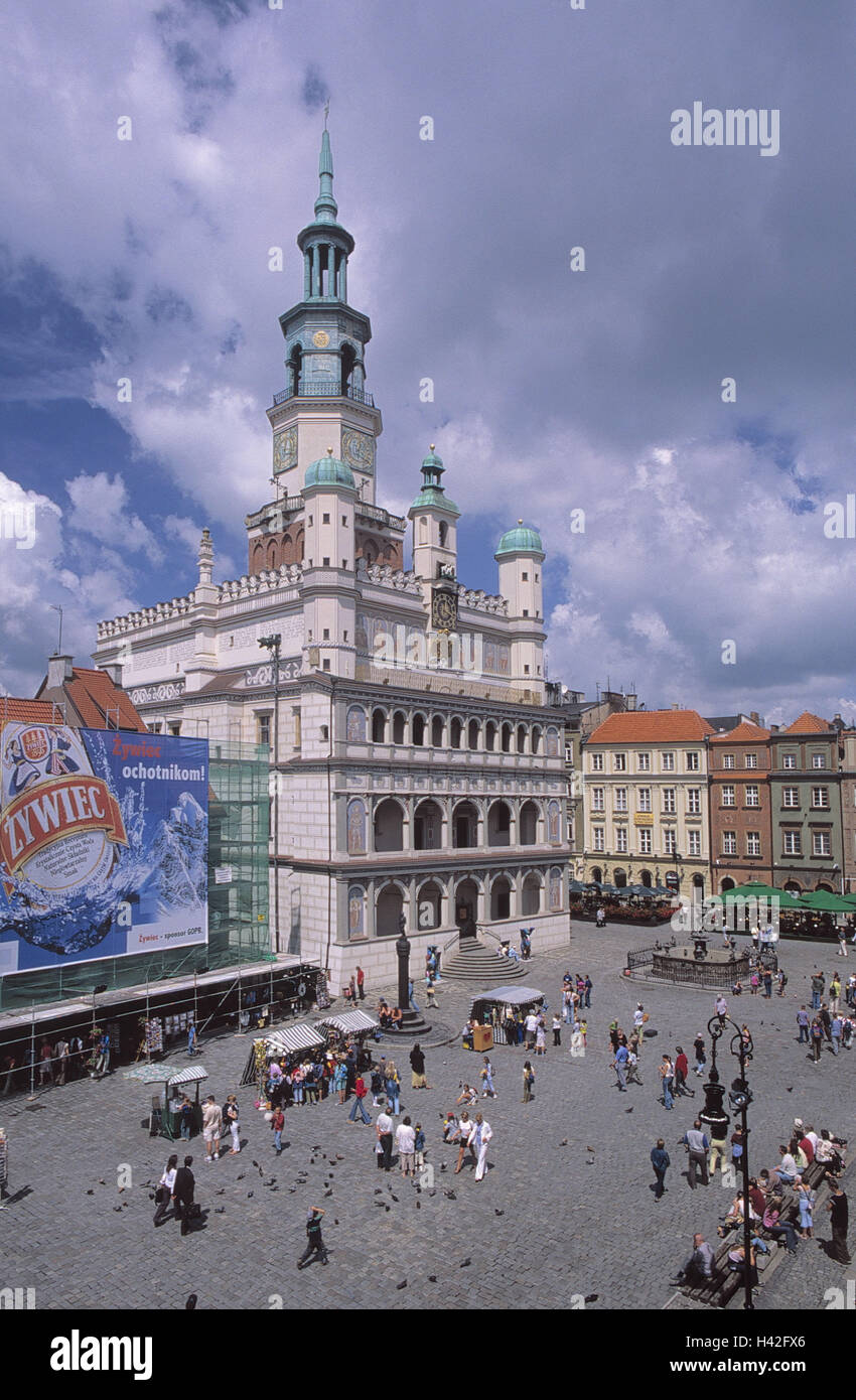 Polen, Posen, Altstadt, Rathaus, Europa, Rzeczpospolita Polska, großen ...