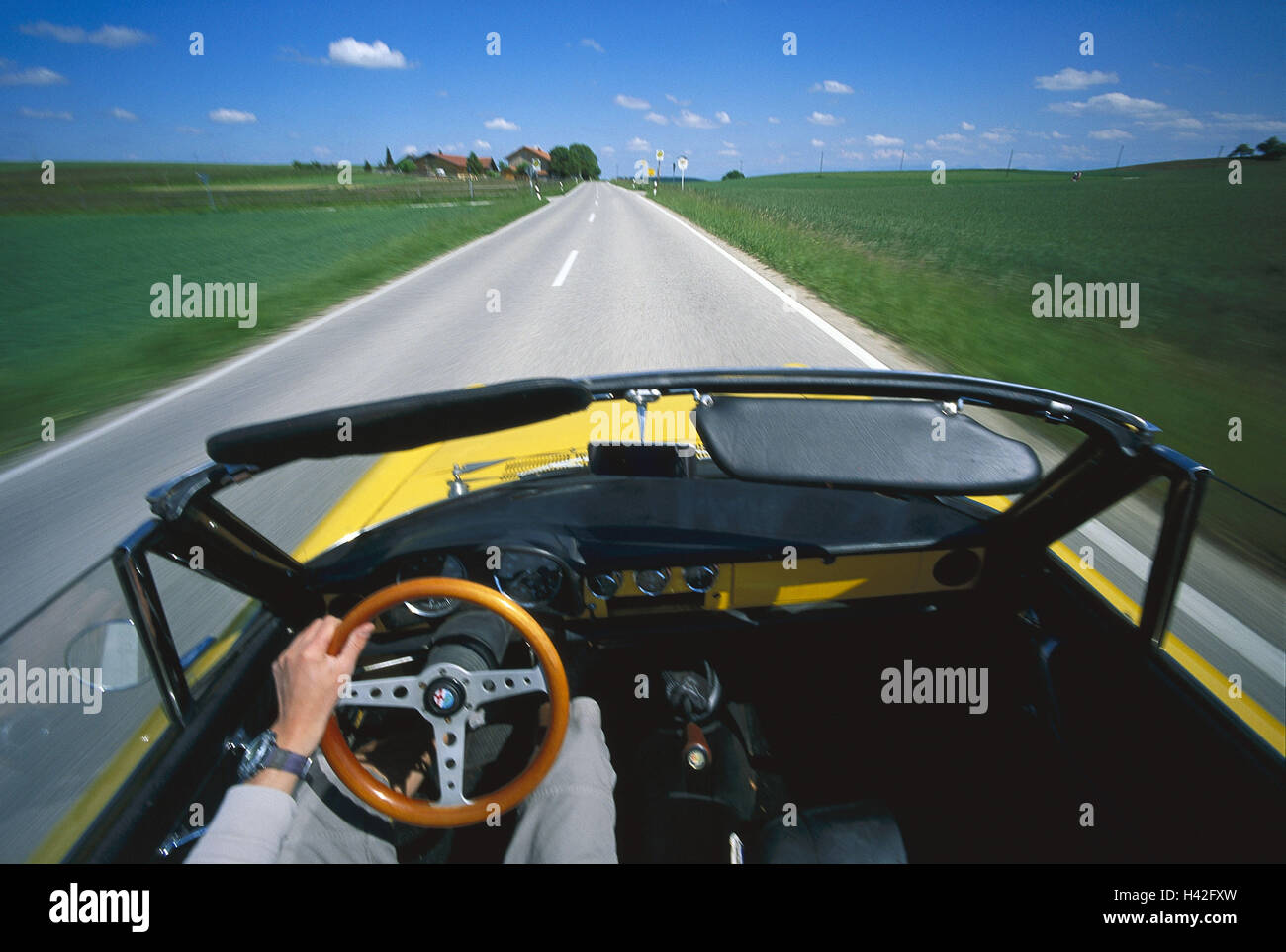 Landstraße, Oldtimer, Alfa Romeo, Mann, Steuer,