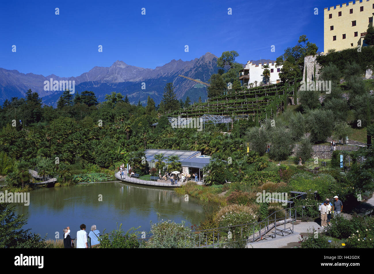 Italien, Südtirol, Meran, Schloss, Dorf Trauttmans, Schlossgarten