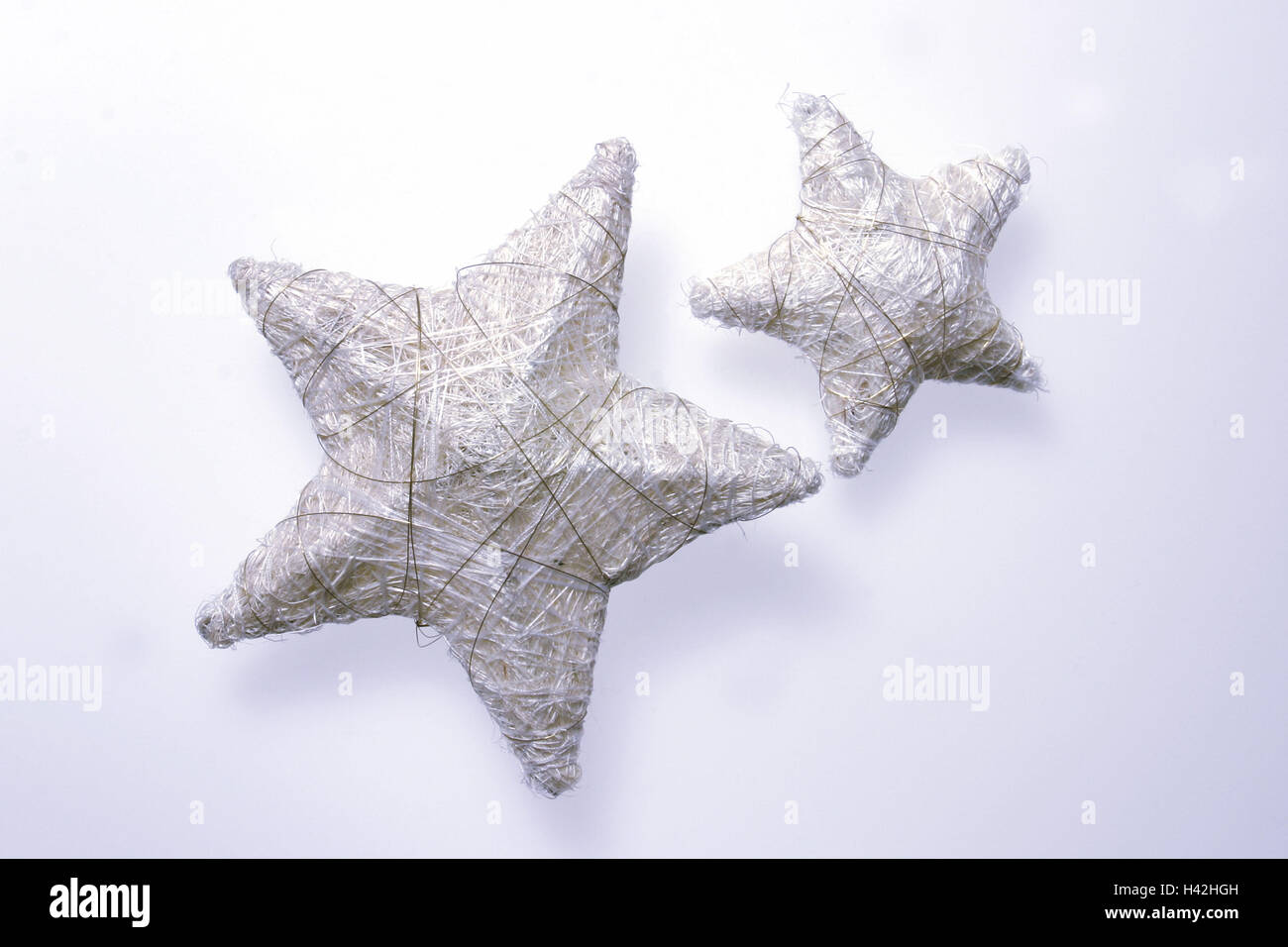 Weihnachtsdekoration, Sterne, zwei Sterne Bethlehem, Sterne Bethlehem, Icon, Yule Flut, Weihnachten, Weihnachten, Weihnachten, Weihnachten, Advent, Adventszeit, Dekorationsartikel, Dekoration, Weihnachtsdekoration, Stillleben, Produktfotografie Stockfoto