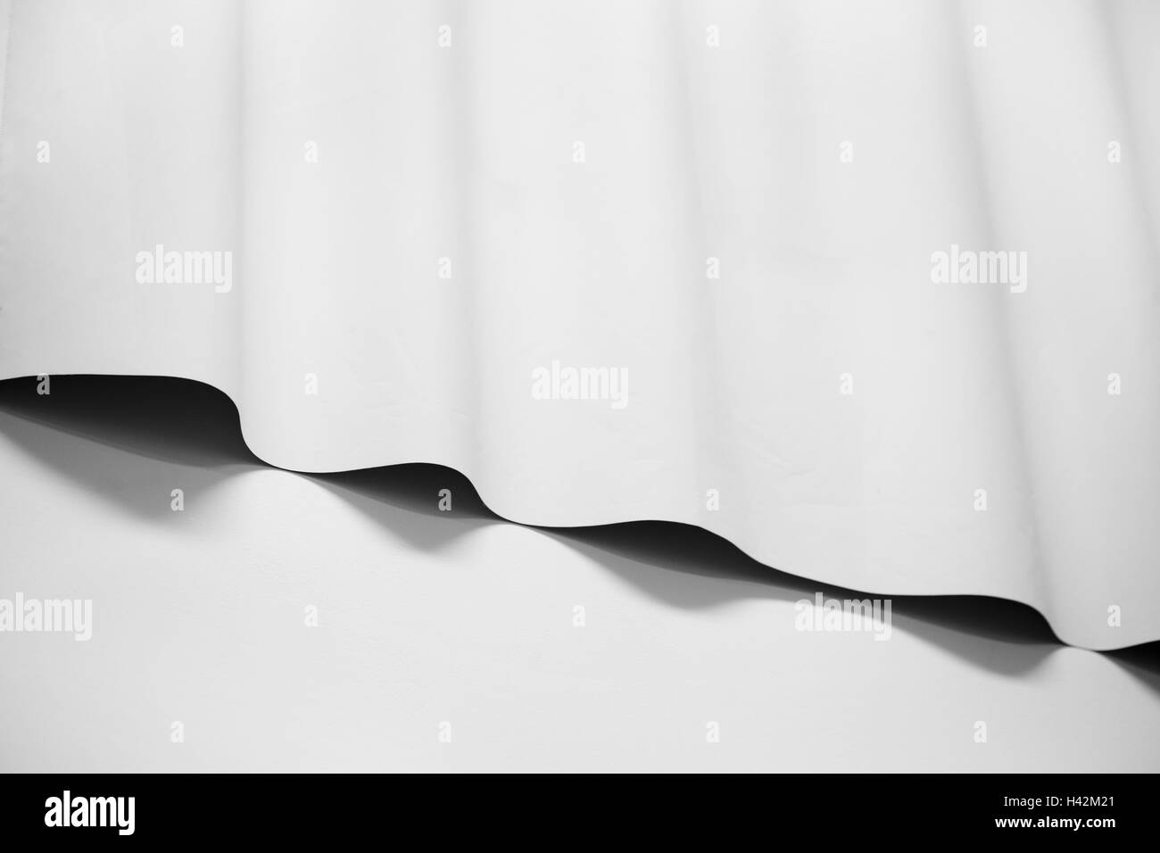 Niedrigen Winkel Ansicht des weißen Vorhang Stockfoto