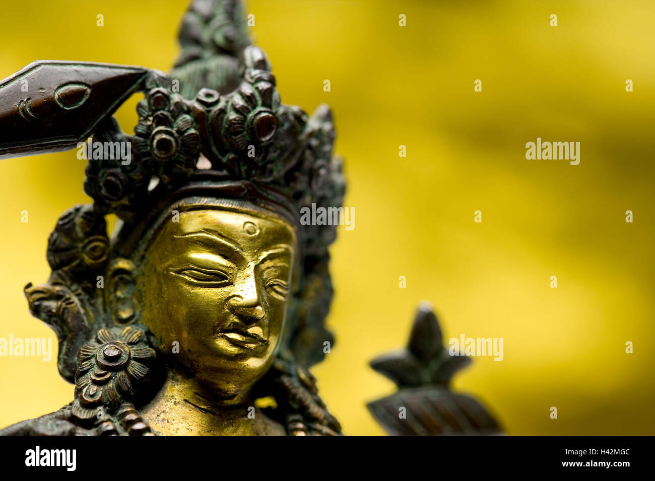 Hindu-Gott, Statue, Stilllife, mittlere Nahaufnahme, Detail, Stockfoto