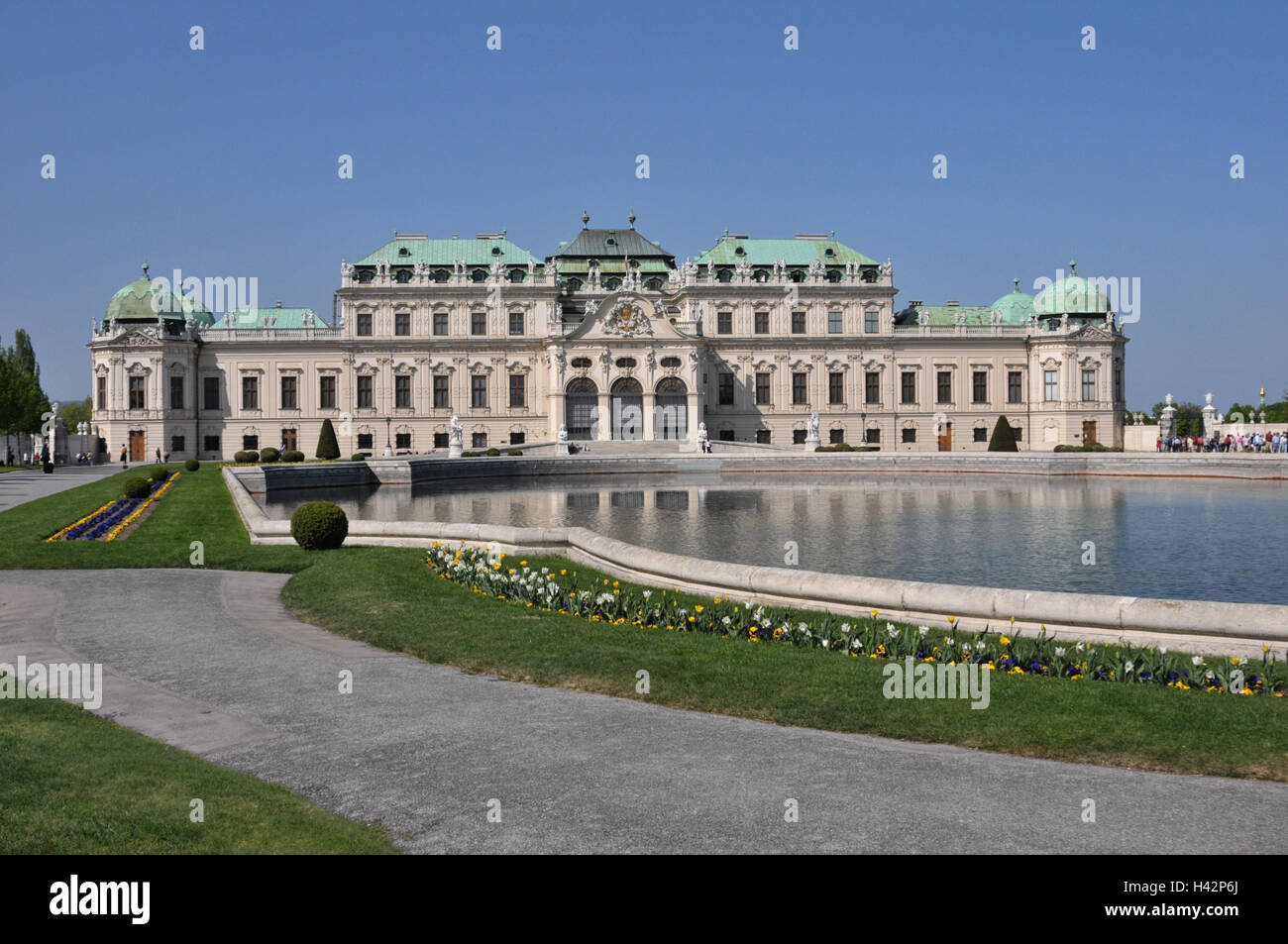 Österreich, Wien, obere Belvedere Schloss, Park, Stockfoto