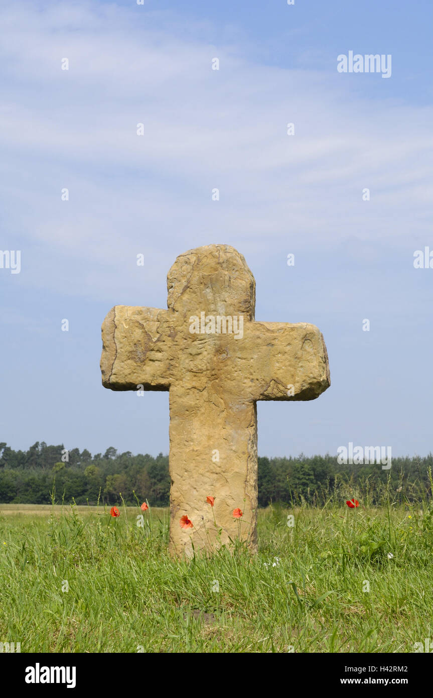 Steinkreuz, Stockfoto