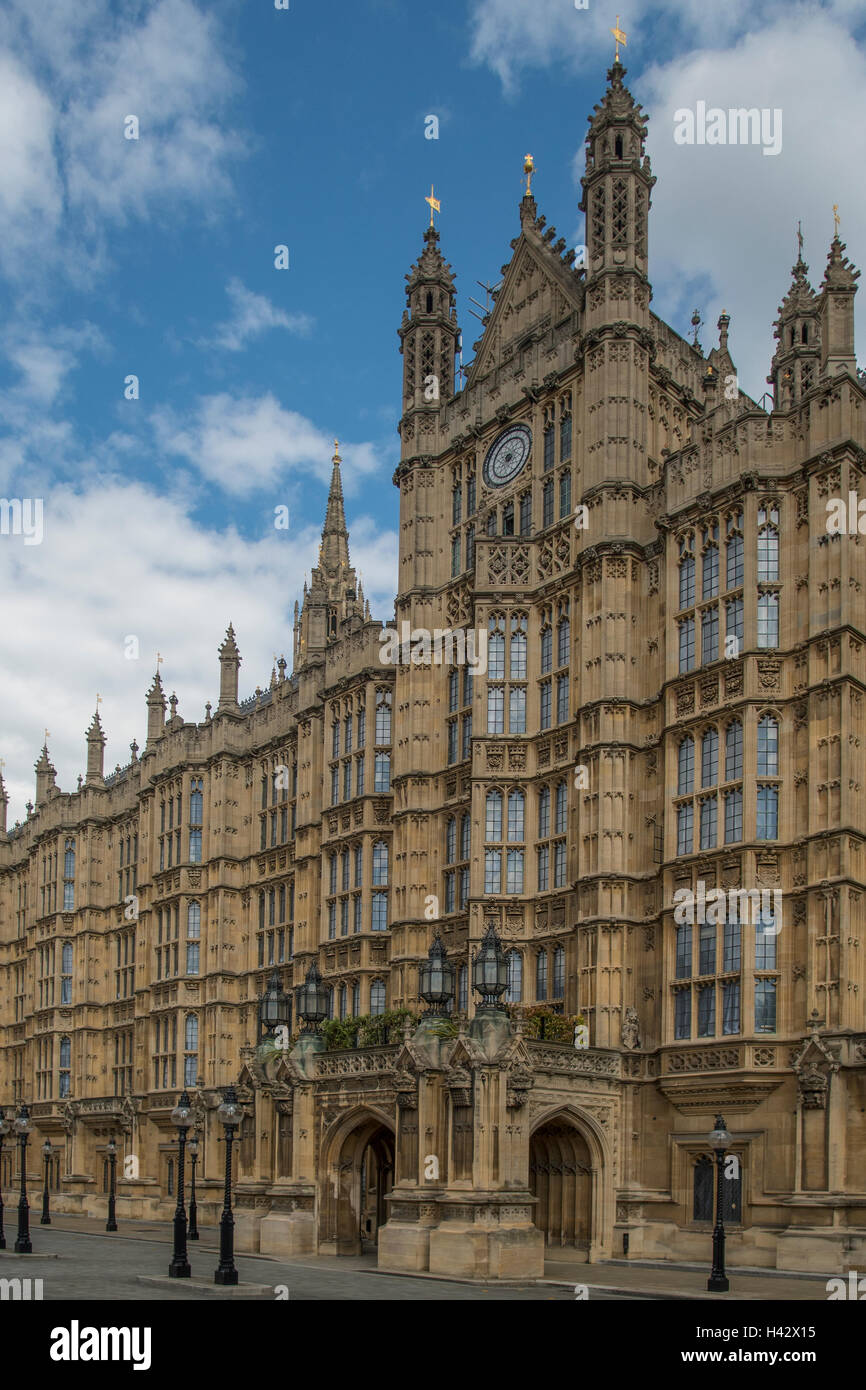 Häuser von Parlament, Westminster, London, England Stockfoto