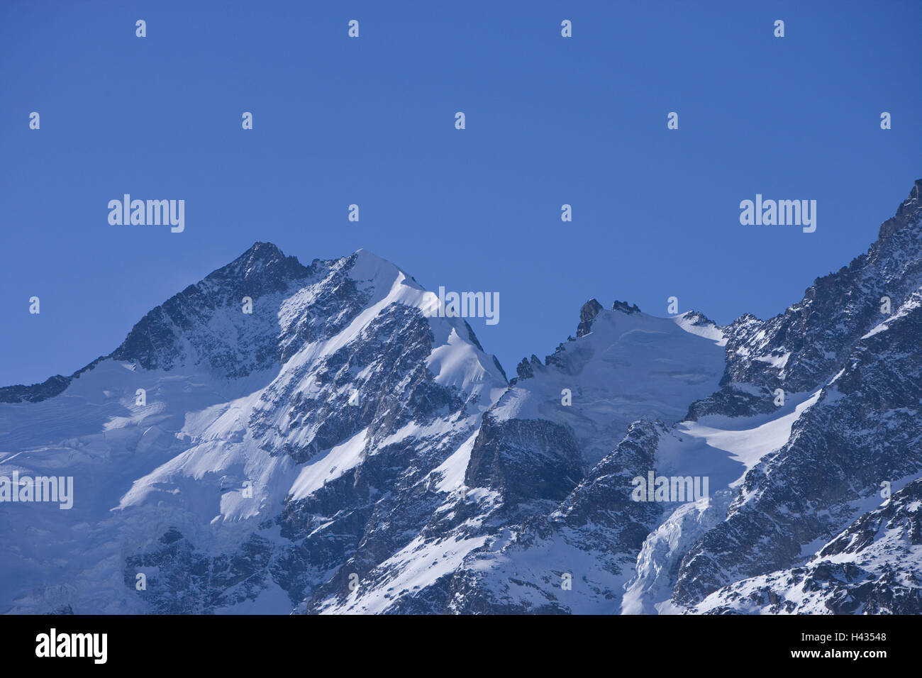 Schweiz, Bündner, Engadin, Oberengadin, Berninagruppe, Bianco Grat, Winter, Stockfoto