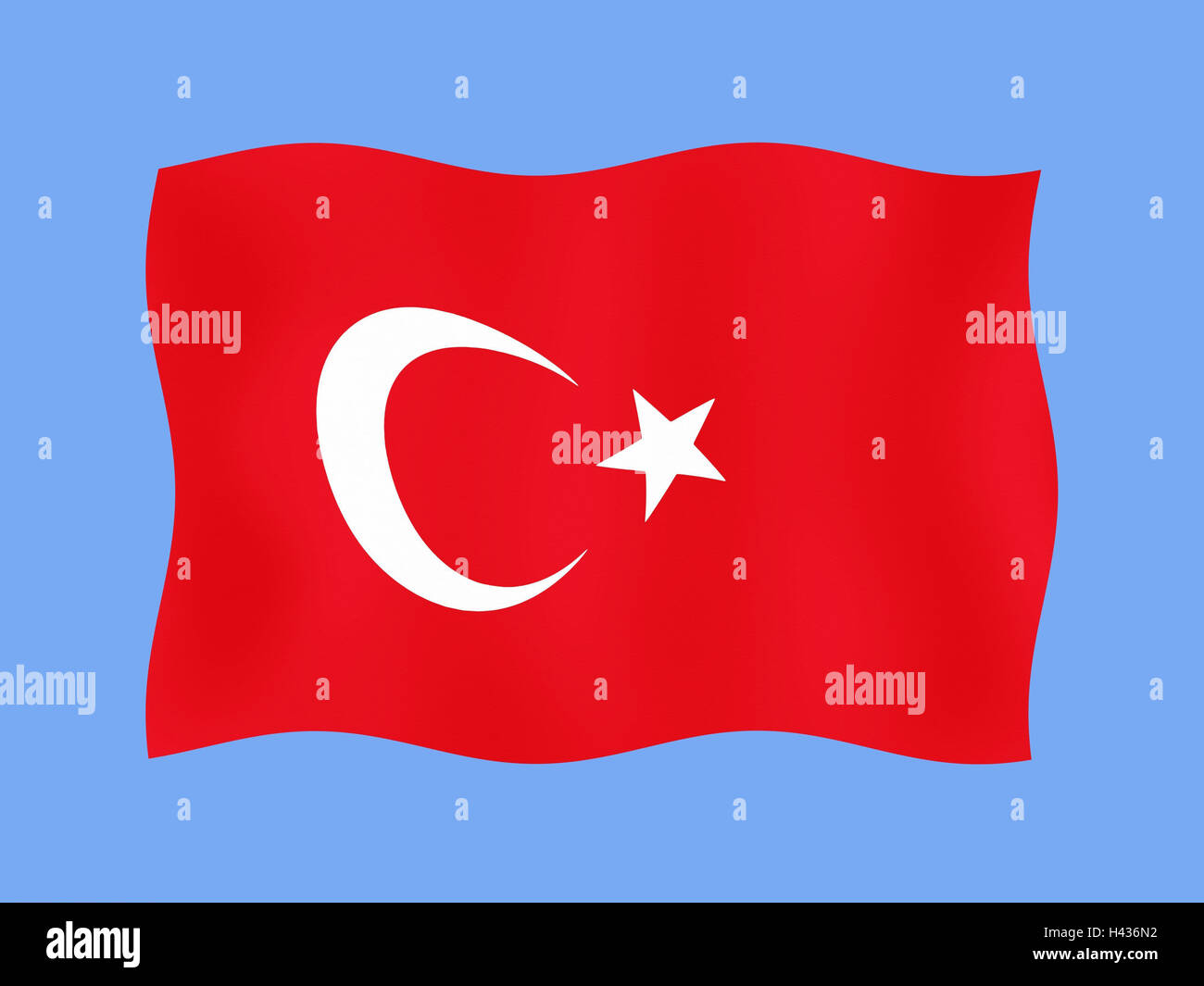 Computergrafik, Nationalflagge, Türkei, Flagge, Flagge, Flagge, Zustand Abbildung, Schlag, auf Türkisch, Produktfotografie, Stockfoto