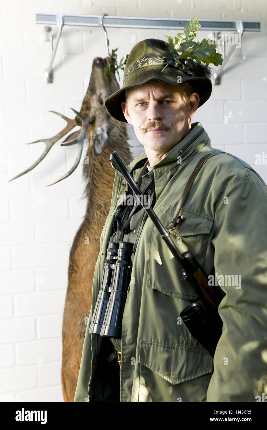 Hirsch, Kältetechnik, Hunter, Beute, Jagd-Spiel, tötet Stockfoto