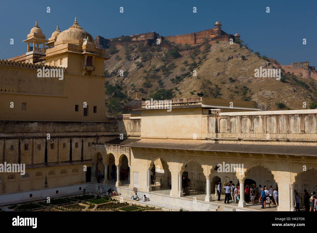 Indien, Rajasthan, Jaipur, Fort Ambra, Besucher, Stockfoto