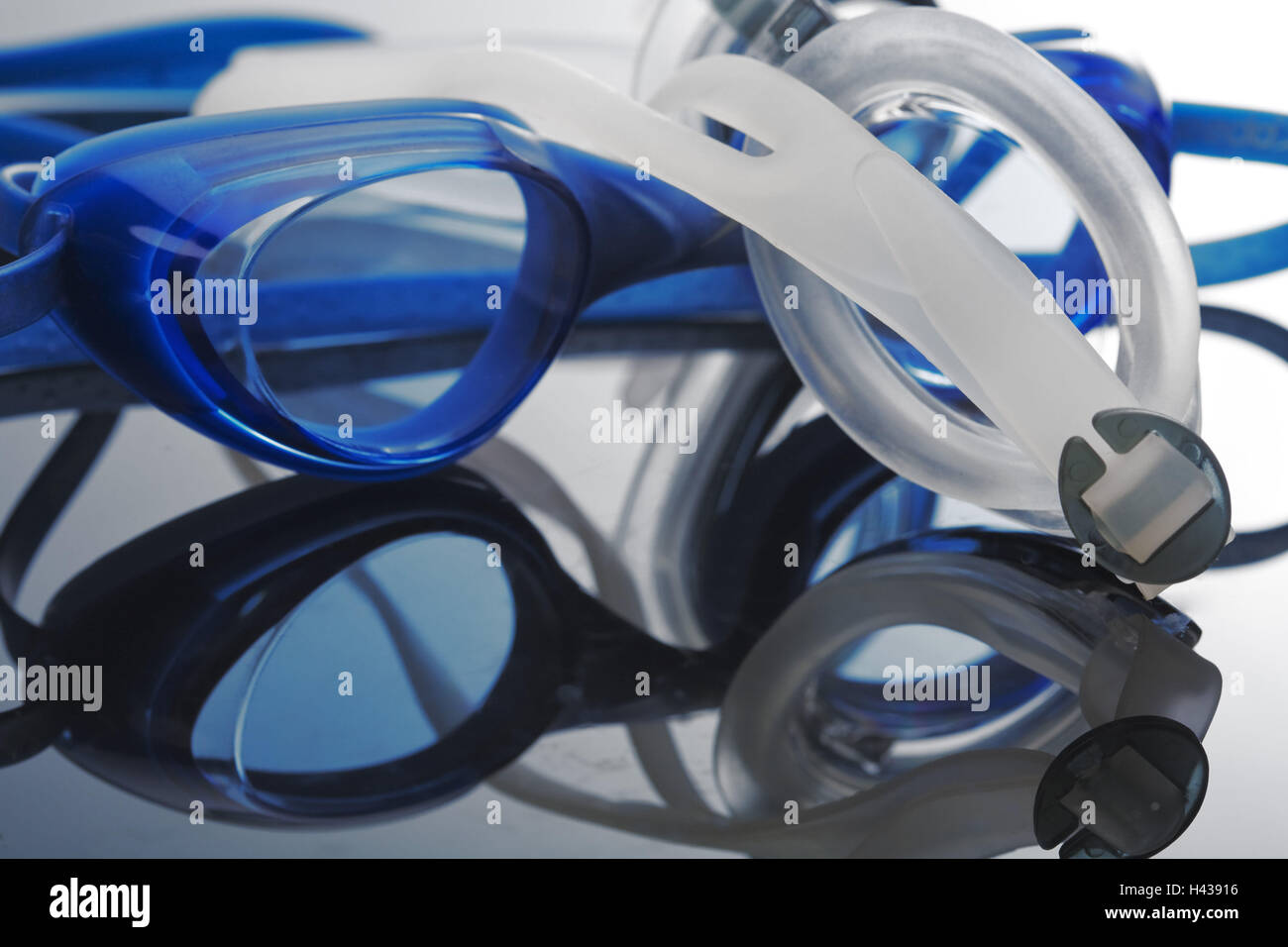Gläser, schwimmen viele, Detail Stockfoto