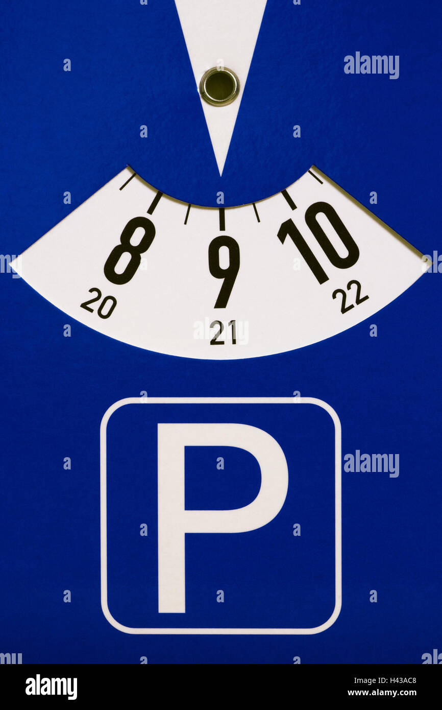 Parking disc -Fotos und -Bildmaterial in hoher Auflösung – Alamy