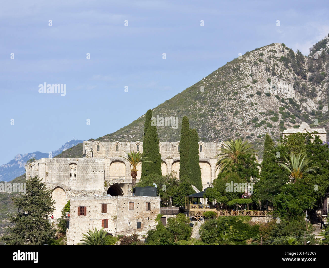 Ruine Kloster Bellapais, Kyrenia, Zypern, Stockfoto