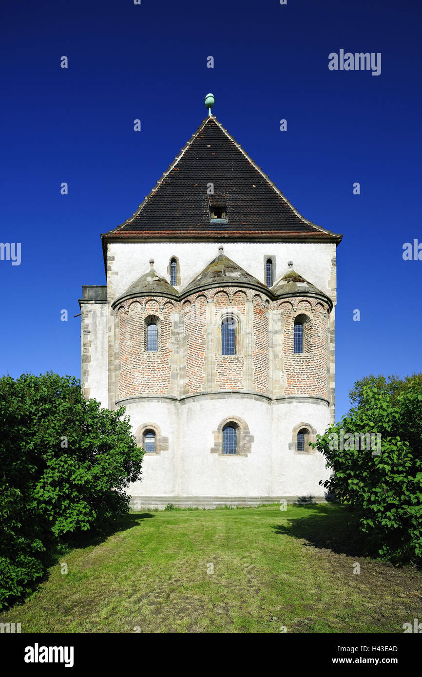 Deutschland, Sachsen-Anhalt, Landsberg, Schloss, doppelte Kapelle, Romanik, Stockfoto
