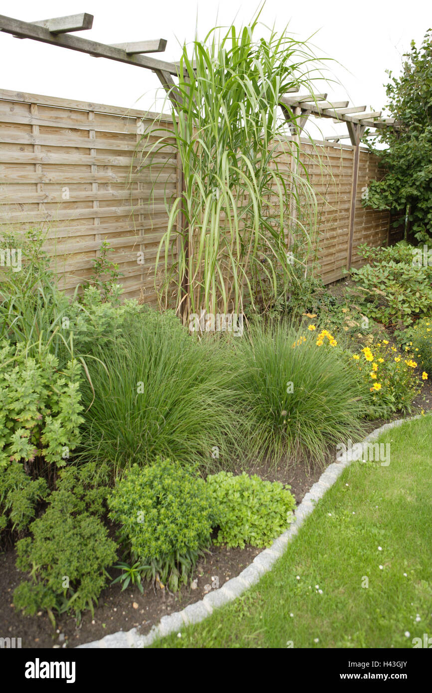 Garten Holzzaun Grunpflanzen Patch Zaun Holz Sommer