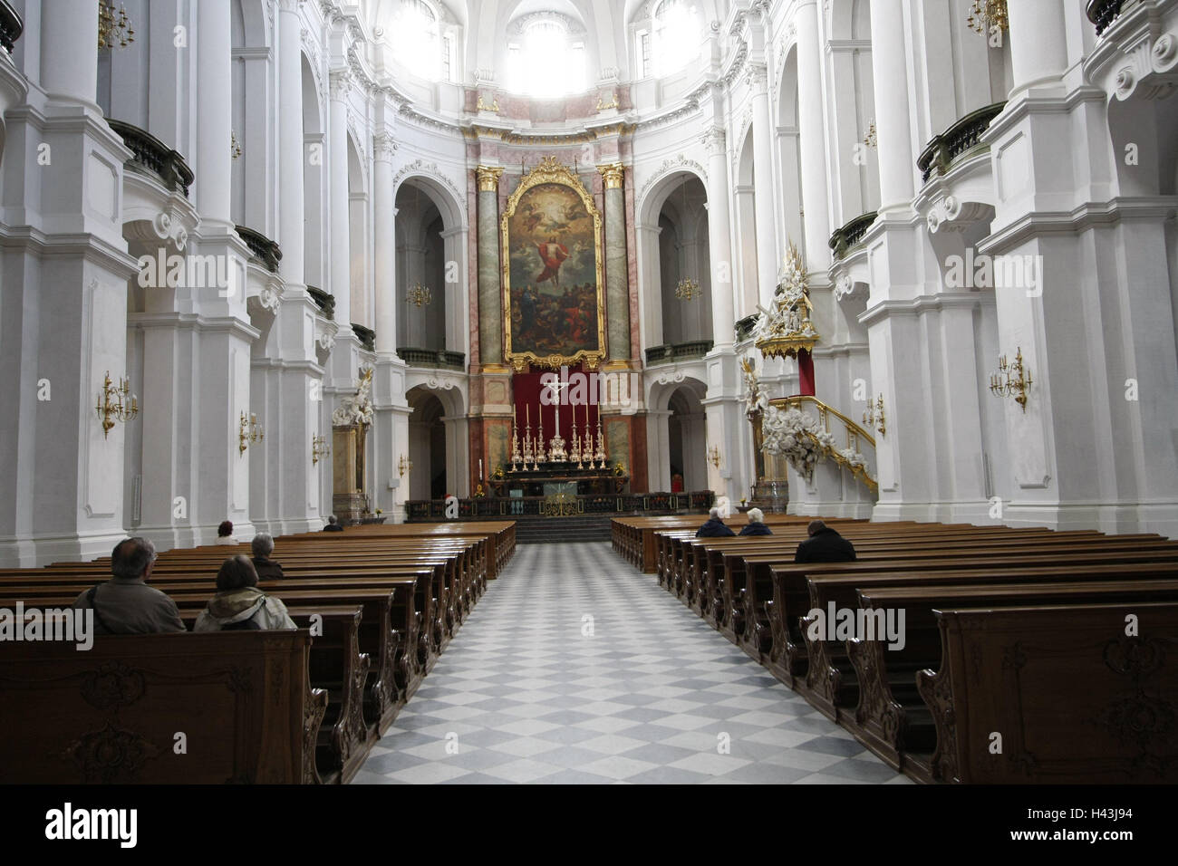 Deutschland Sachsen Dresden Hof Kirche Lange Haus Kathedrale