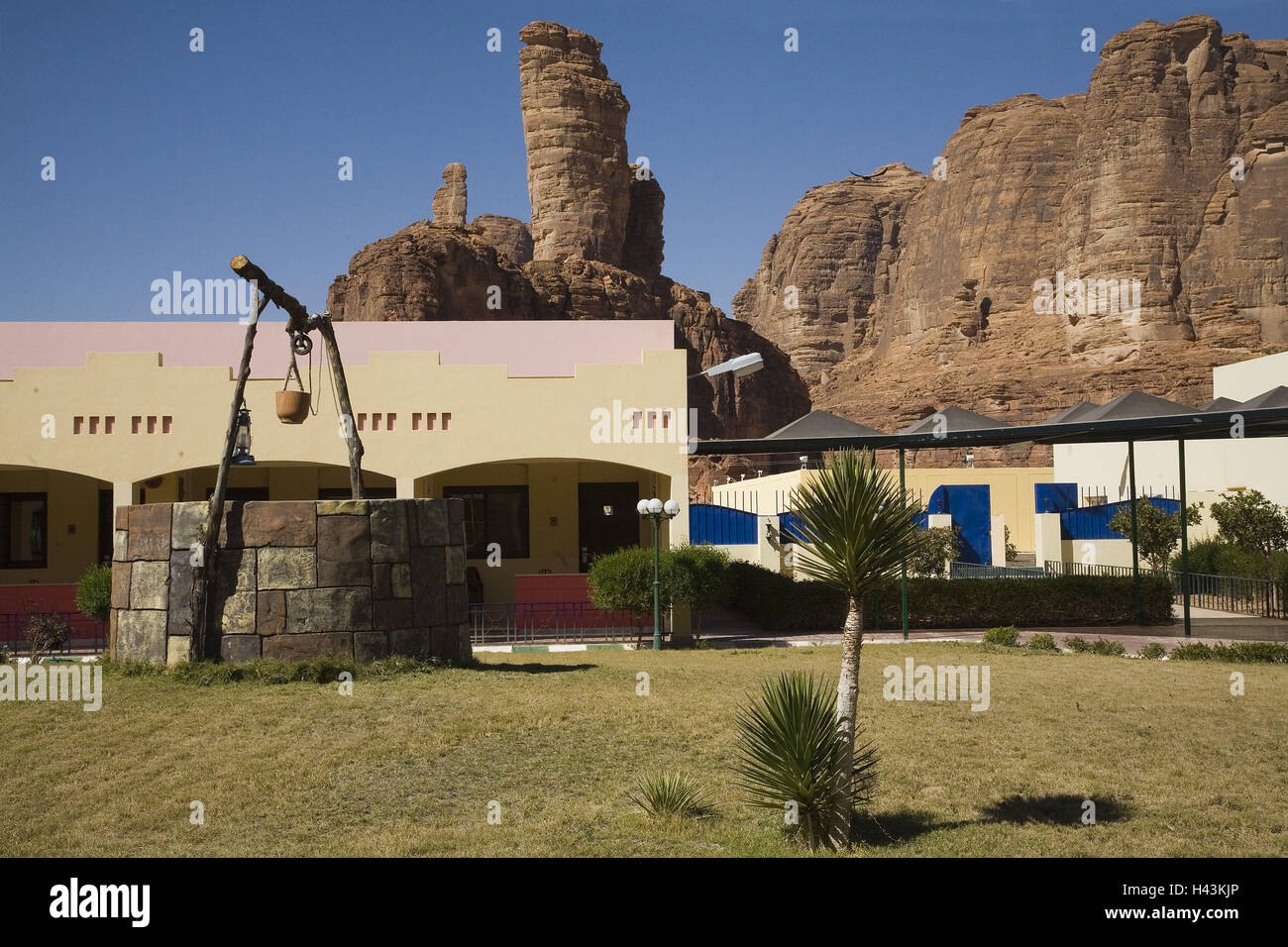 Saudi Arabien, Provinz Tabuk, Al Ula, Hotel, Stockfoto