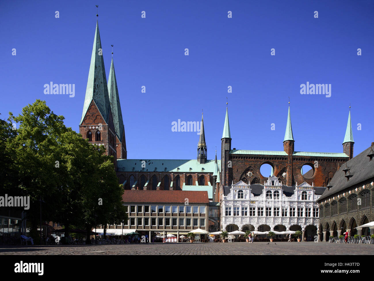 Deutschland, Schleswig - Holstein, Lübeck, Rathaus, Stockfoto