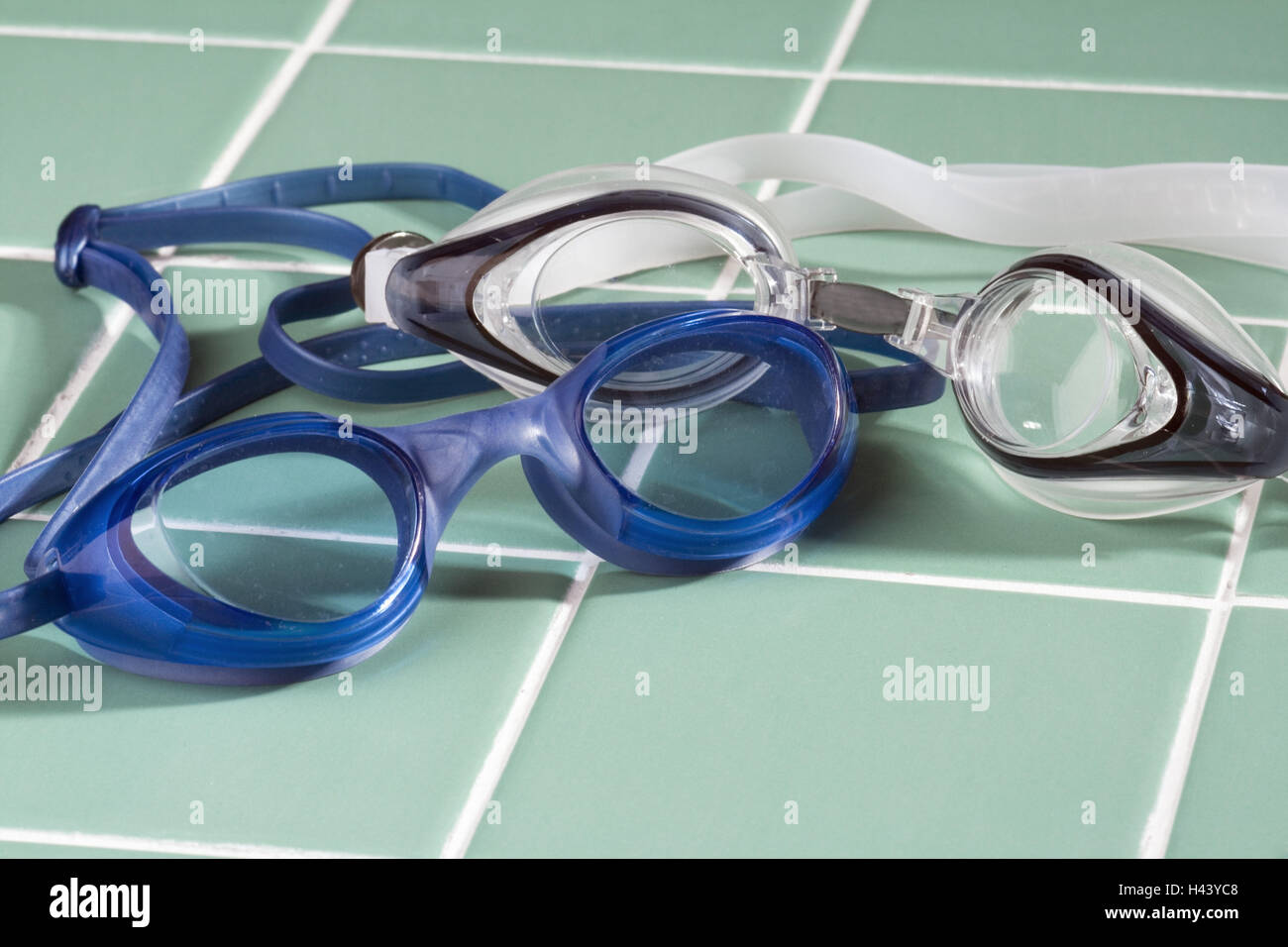 Gläser, Schwimmen 2, Detail Stockfoto