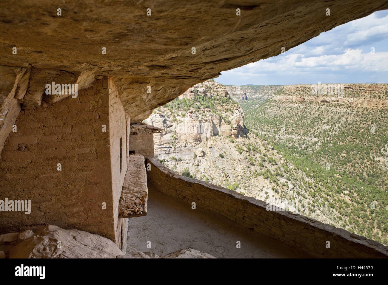 USA, Colorado, Mesa Verde Nationalpark, Galle Wohnungen, Vorkolumbisch, Anasazi Kultur, "Balcony House", Stockfoto