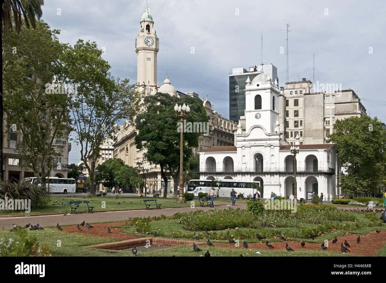 Argentinien, Buenos Aires, Plaza de Mayo, Rathaus, Stockfoto