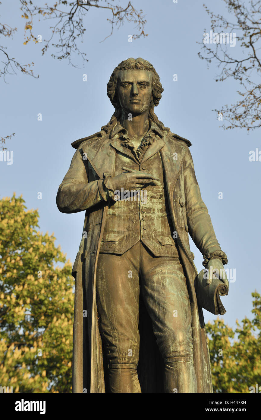 Deutschland, Baden-Wurttemberg, Marbach (Stadt) am Neckar (Fluss), Denkmal, Friedrich Schiller, Stockfoto