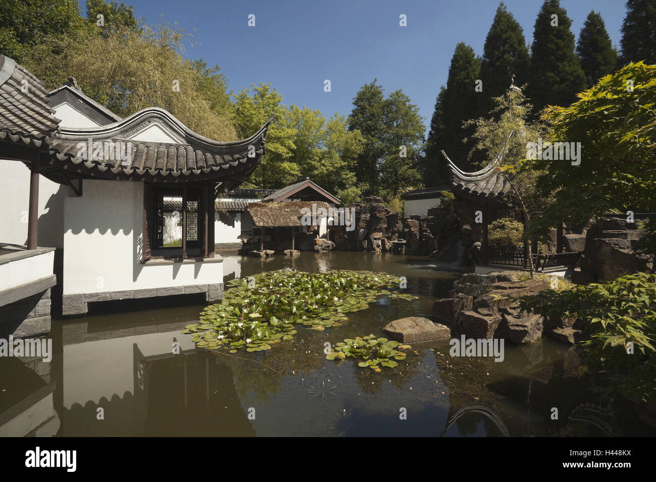 Deutschland, Nordrhein-Westfalen, Bochum, Botanischer Garten, chinesischer Garten, Stockfoto