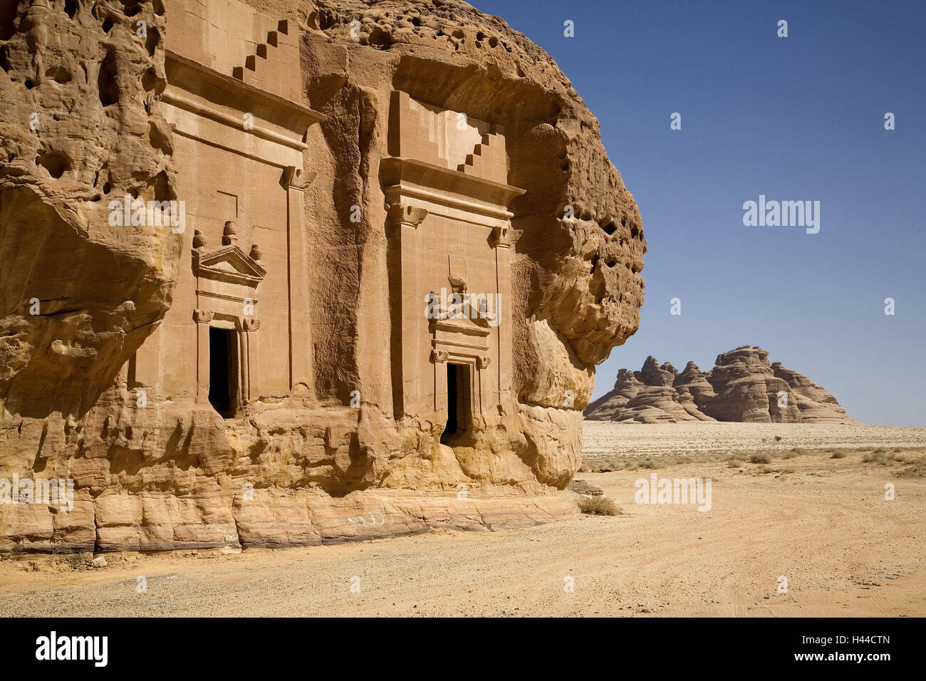 Saudi Arabien, Provinz Tabuk, Madain Saleh, Stockfoto